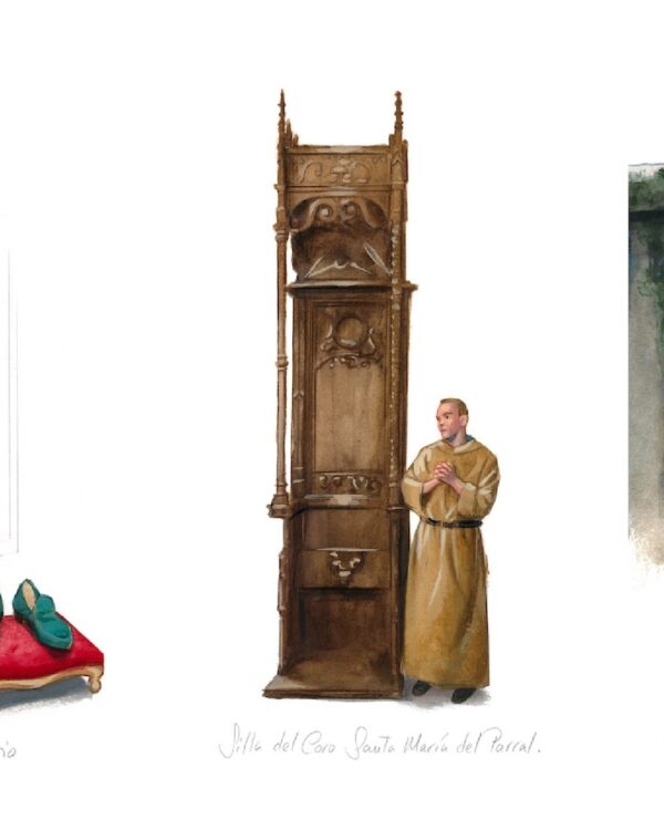 Palacio Episcopal, Silla del coro de Santa Maria del Parral, Museo Antonio Machado