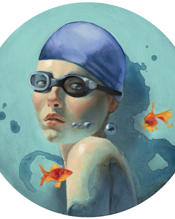 The girl in the water