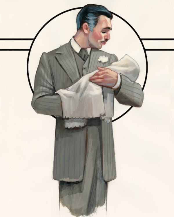 Rhett Butler con su bebe