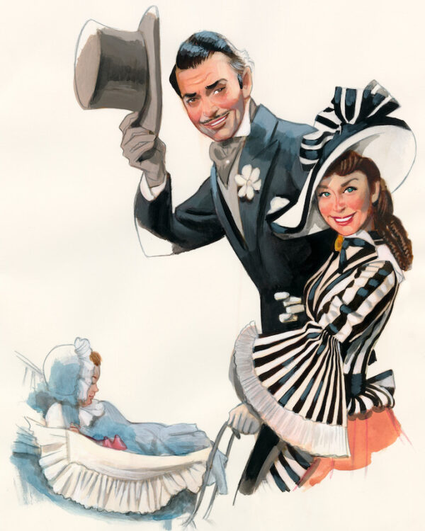 Rhett Butler y Scarlett O’Hara