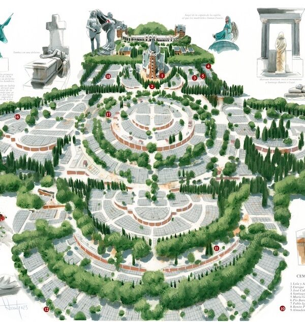Mapa Cementerio de la Almudena