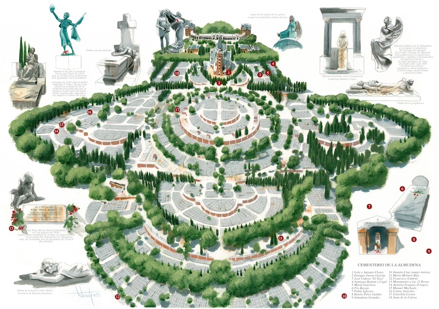 Mapa Cementerio de la Almudena