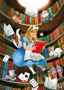 Cartel Feria del Libro viejo y antiguo Feria de otoño 2025 Alicia Fernando Vicente