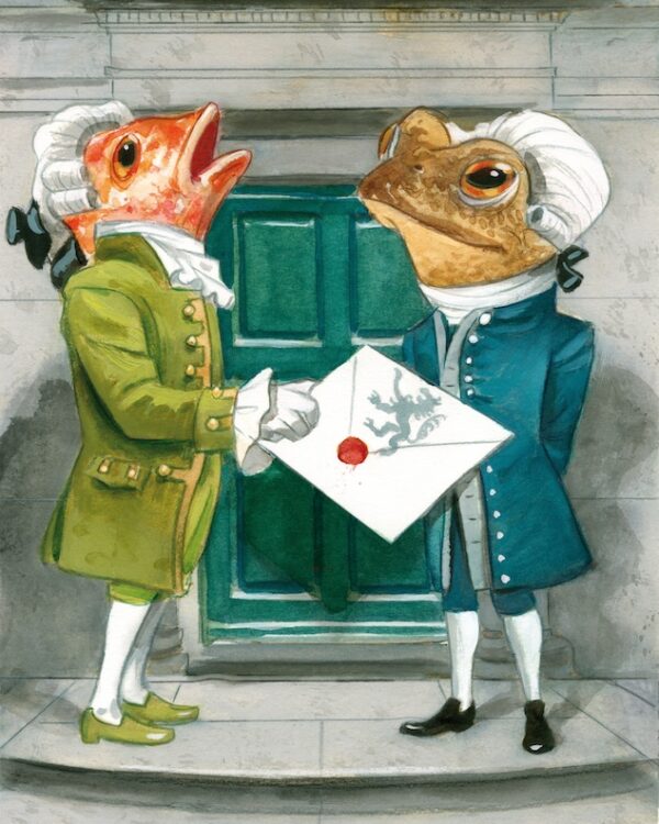 El lacayo Pez y el sapo