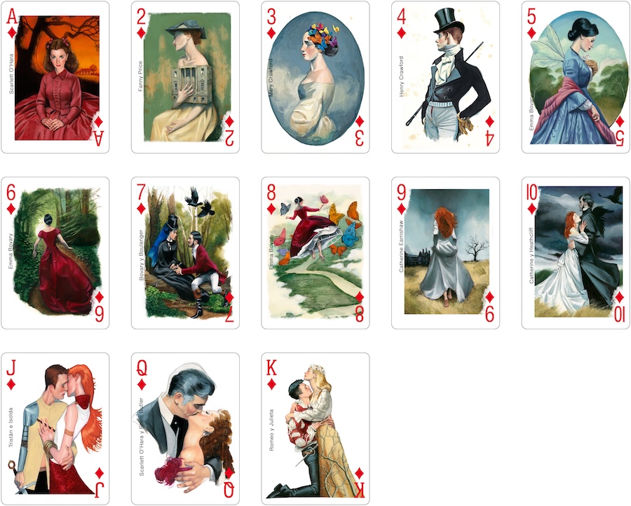 Literary Characters Playing Cards 2025 Rombos