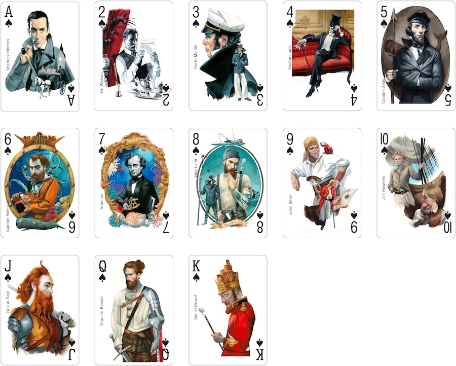 Literary Characters Playing Cards 2025 Picas