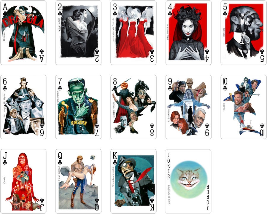 Literary Characters Playing Cards 2025 Treboles