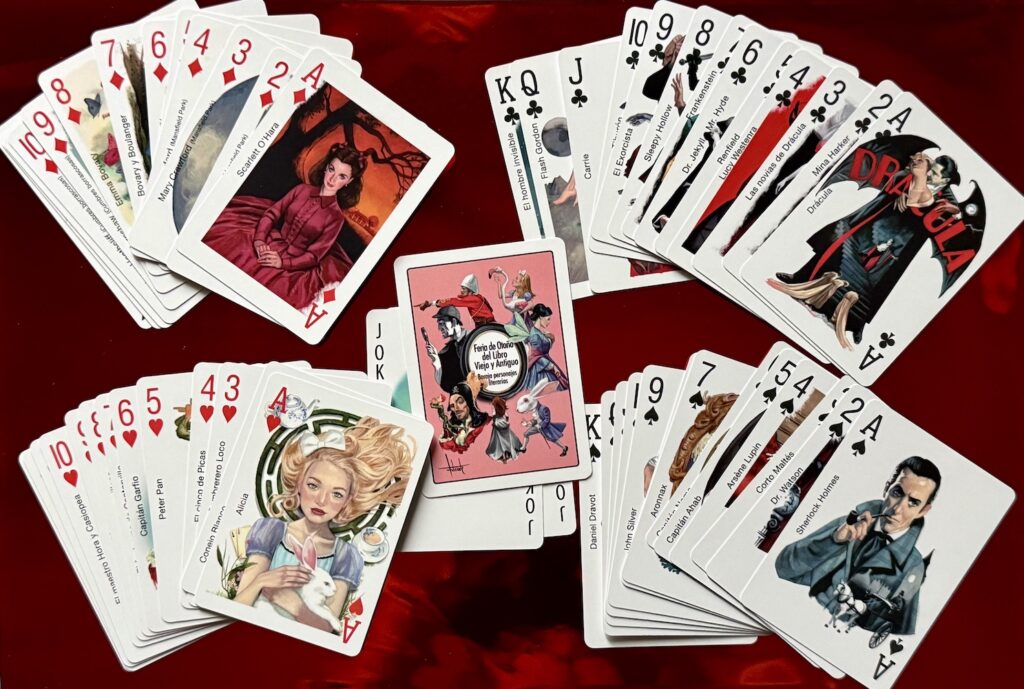 Literary Characters Deck Fernando Vicente Old and Antique Book Fair Autumn Fair 2025